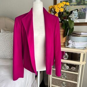 Louben blazer cashmere and wool blend fuchsia